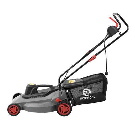 Газонокосарка електрична, 1,8 кВт, 3000 об/хв, ширина зрізання 400 мм, висота зрізання 25-75 мм, контейнер 35 л INTERTOOL DT-2262 Киев