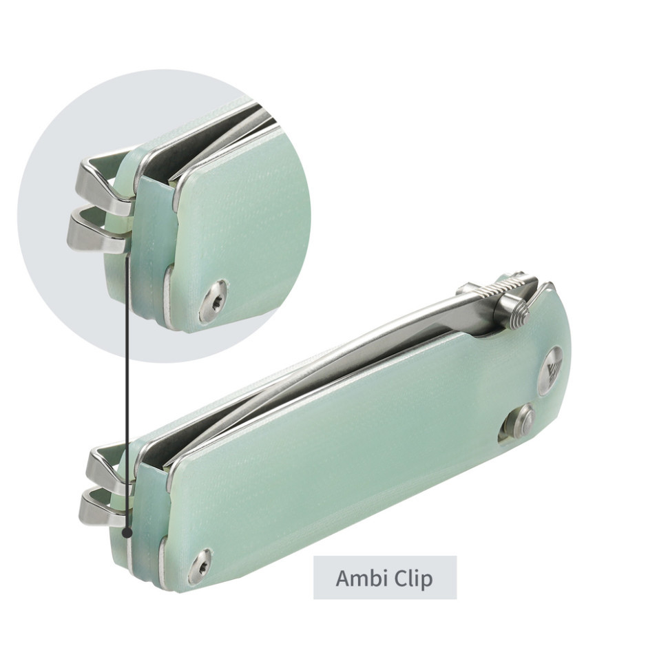 Ніж складаний SRM Terrier 258L-GC, напівпрозорий зелений Київ - фото 13