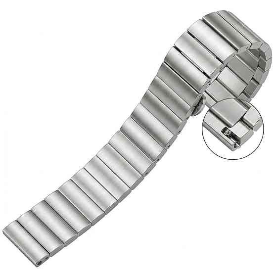 Ремінець металевий для годинника Besta Centurion Silver (20 мм) Сріблястий Вінниця