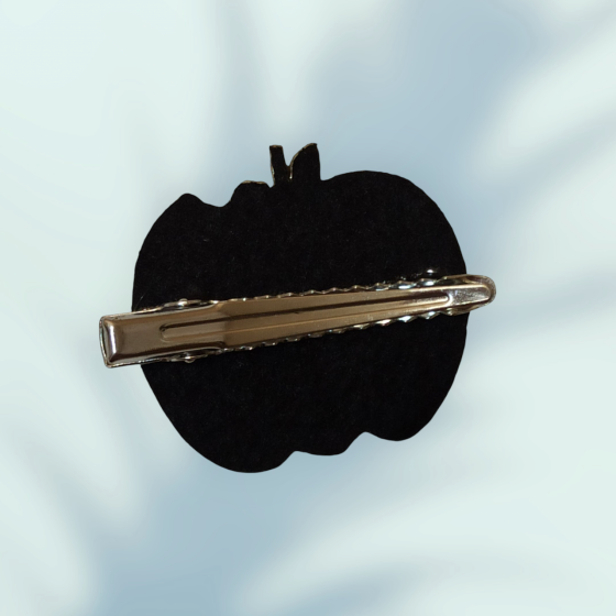 Набір 1 шпилька Гарбуз та 2 шпильки принт павук для волос на Хелловін фіолетовий Київ