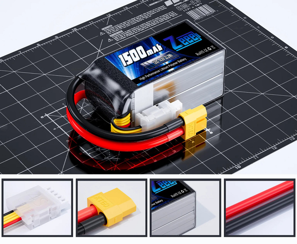 Аккумулятор Zee 14.8V 120C 1500mah 4S RC Li-po XT60 Киев - изображение 2