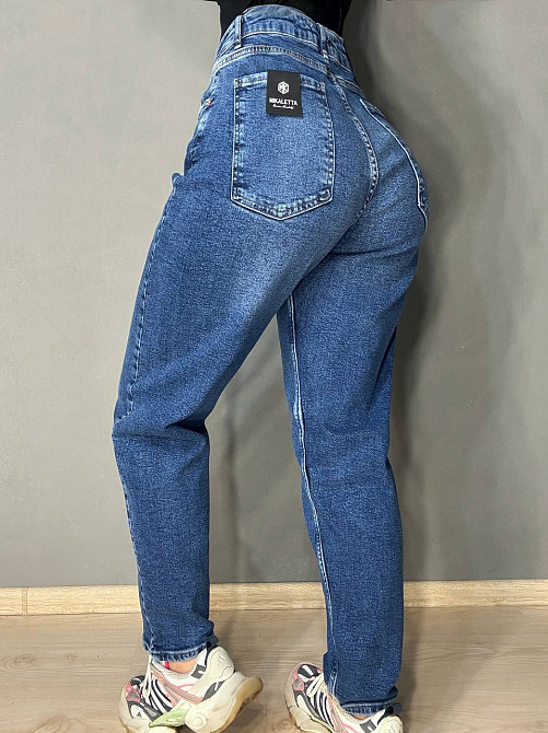 Джинсы женские Mikaletta 13141 MOM comfort стрейчевые синие, синий, З6, 36, 95 см, 118 см Киев - изображение 10