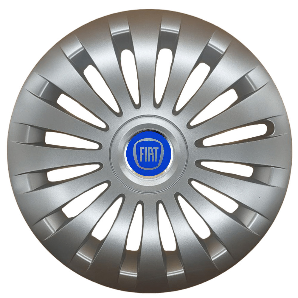 Автомобільні модельні ковпаки R17 Fiat 504 4шт, SJS, сріблясті Київ - фото 1