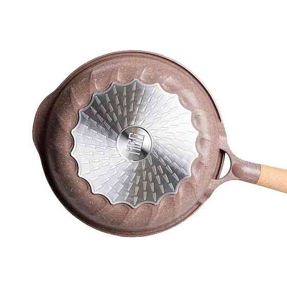 Алюминиевая сковорода 1,5 л, мраморное антипригарное покрытие, Ø 26 см, толстое дно, кофейный MGC HP-4-419CO Киев