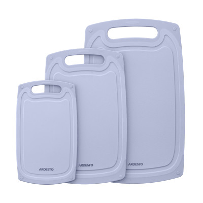 Дошка для нарізання Ardesto Gemini 40 х 24.5 х 0.9 см пластик, сірий (AR1440GR) Вінниця - фото 4