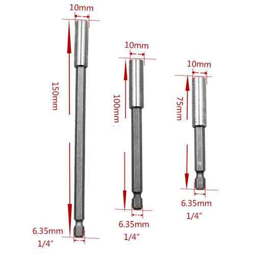 Набор магнитных держателей бит 3 шт 1/4