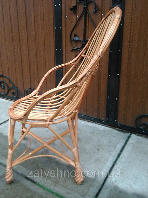 Кресло балконное плетеное с подлокотниками Киев - изображение 3