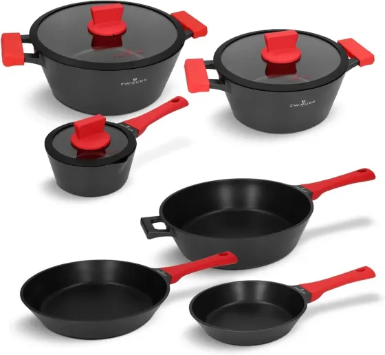Zwieger Набір каструль та сковорідок 9el. Obsidian Киев
