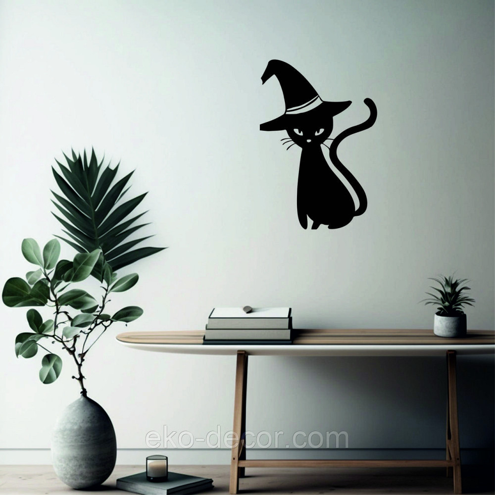 Декоративное настенное Панно «Кот», Декор на стену 110*75 см, Черный Киев - изображение 5