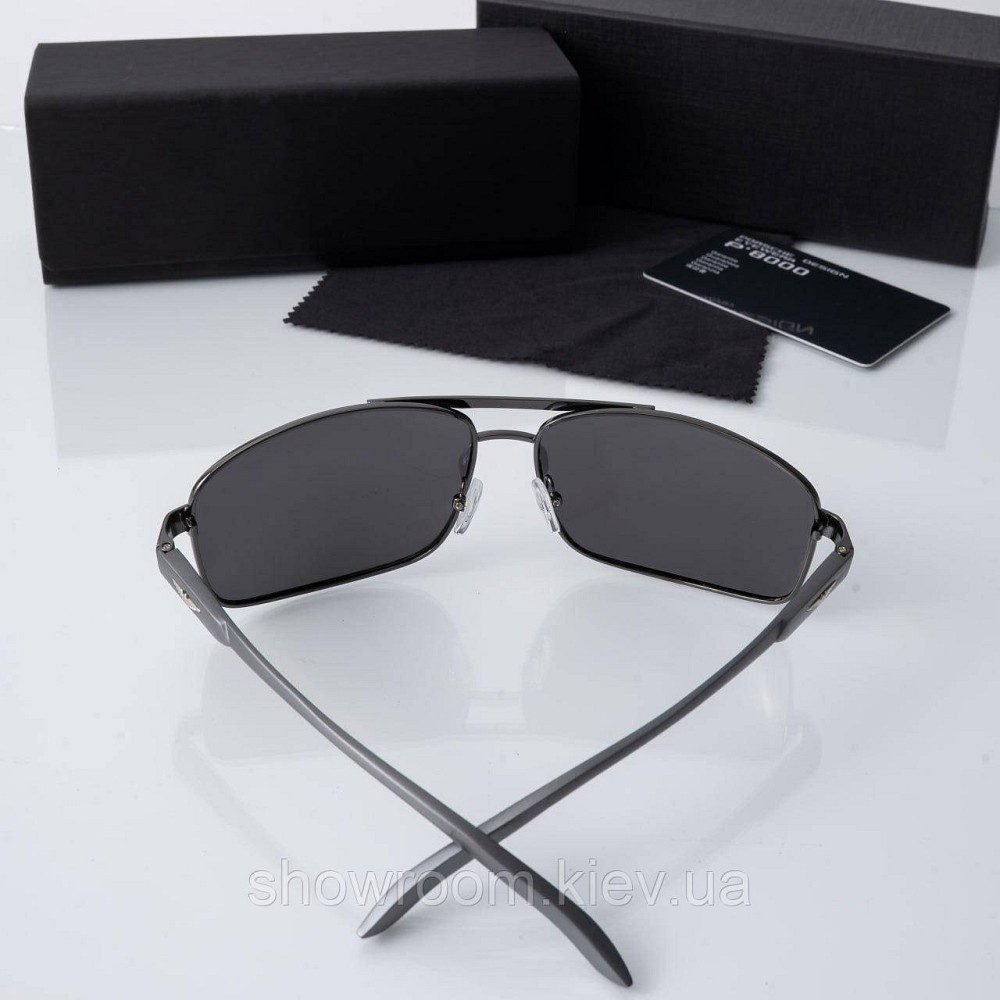 Окуляри з поляризацією стильні чоловічі Polarized (133) чорні Київ - фото 3