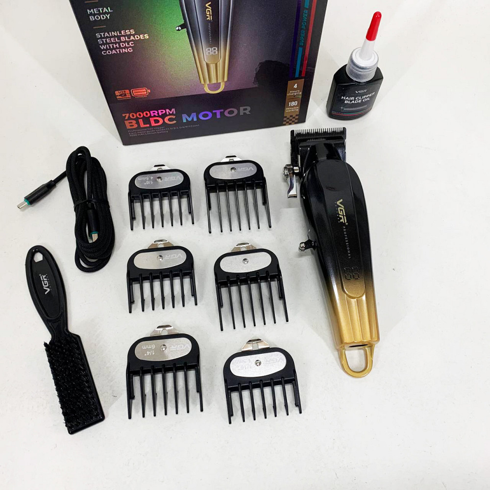 Машинка для стрижки волосся електрична VGR V-662, Водонепроникний тример для стрижки VS-54 Львів - фото 2