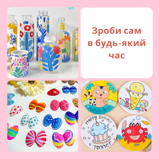 Двосторонні акрилові маркери, 24 шт. (48 кольорів), універсальний набір для паперу, скла, дерева, тканини Кам'янець-Подільський