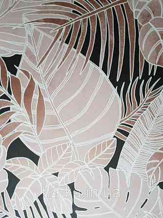 Шпалери флізелінові Khroma LAV102 LA VIE EN ROSE коричневі і кремові гілки листя Київ