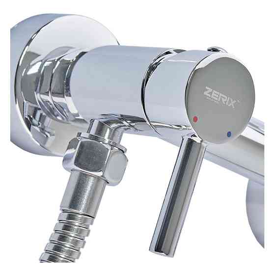 Настінний змішувач із гігієнічним душем Zerix LR5398-6 (ZX4736) Харків
