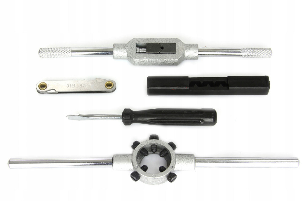 Комплект мітчиків та плашок для нарізки різьблення 32 елементи в ящику Mar-Pol (M55873) Нововолинськ - фото 7