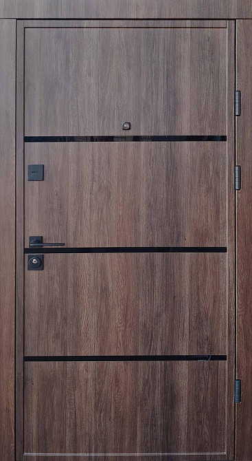 Входные двери Qdoors Ультра Аккорд-Ak дуб табак/белое дерево 950х2040 мм Киев - изображение 1