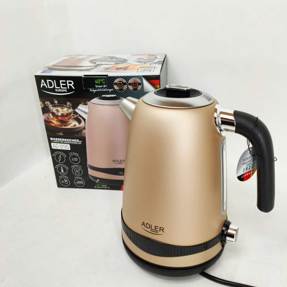 Электрический чайник с автоотключением Adler AD 1295 1.7л 1850Вт, Чайник для дома удобный SU-87 Львов - изображение 10
