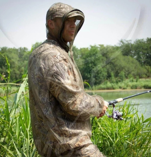 Антимоскитный костюм Mosquito Защита от насекомых (комаров, клещей, мошек) сетчатый Оливковый Винница - изображение 10