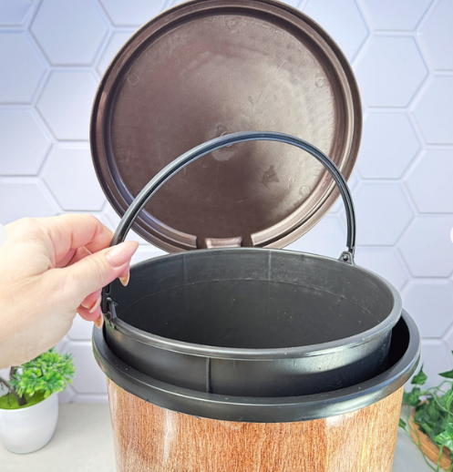 Відро для сміття 17л з педаллю пластик з малюнком Дерево нове ELIF Житомир - фото 7