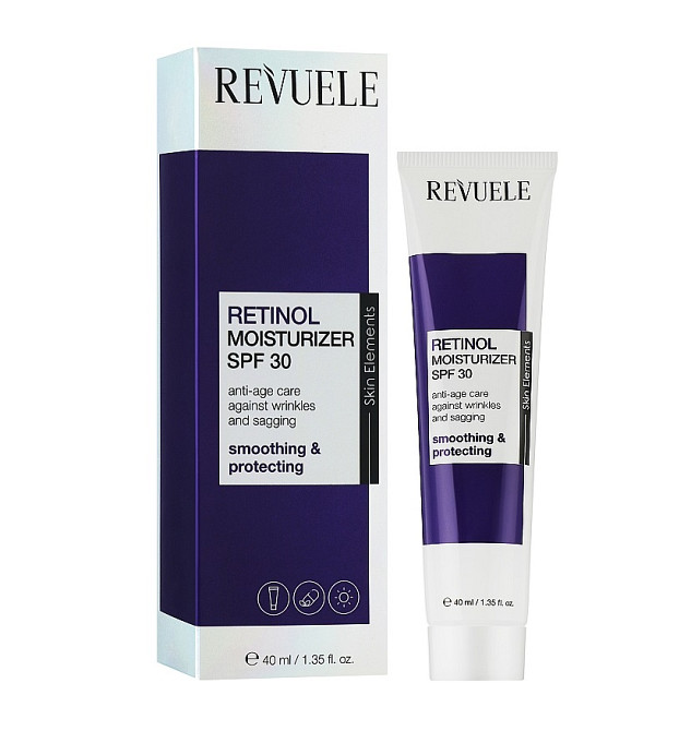 Зволожуючий денний крем для обличчя з SPF30 Retinol Revuele 40 мл Київ - фото 2