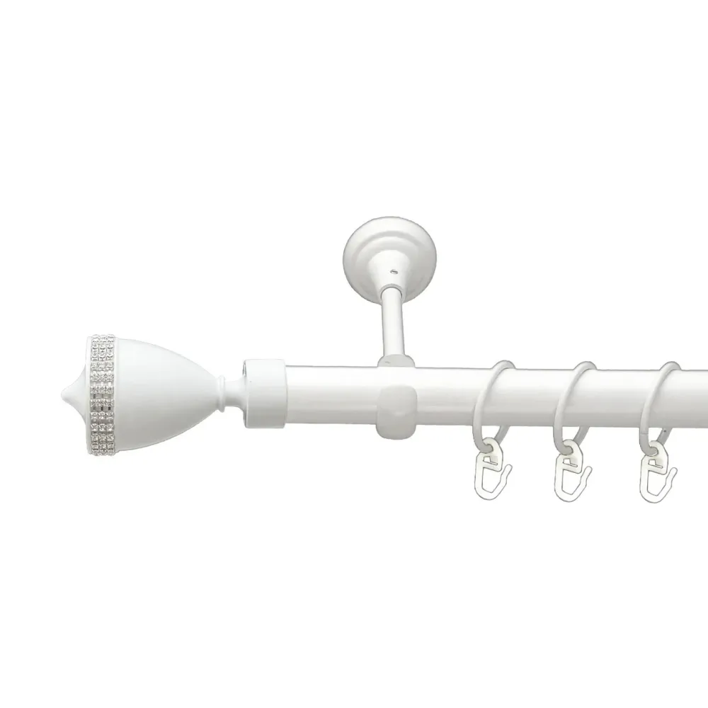 Карниз Orvit Етернія металевий однорядний відкритий гладка труба кільце металеве Арктіс 25 мм 240 см (00-00021143) Львів - фото 1