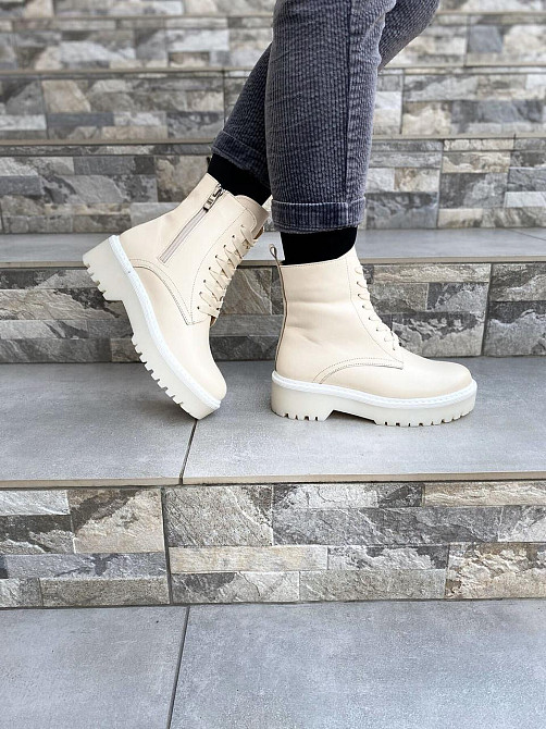 Черевики жіночі GREMMY 315 (лотос) бежеві (зима, шкіра натуральна) (4219) лише 38р. 38 Коломыя - изображение 1