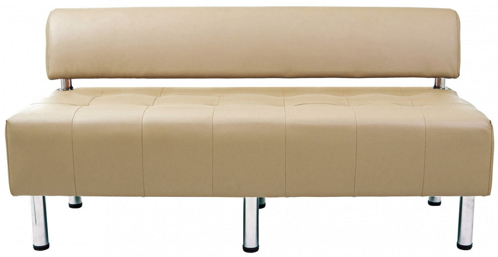 Диван Flay Office двойка со спинкой 1550х650х750 Бежевый Киев - изображение 1