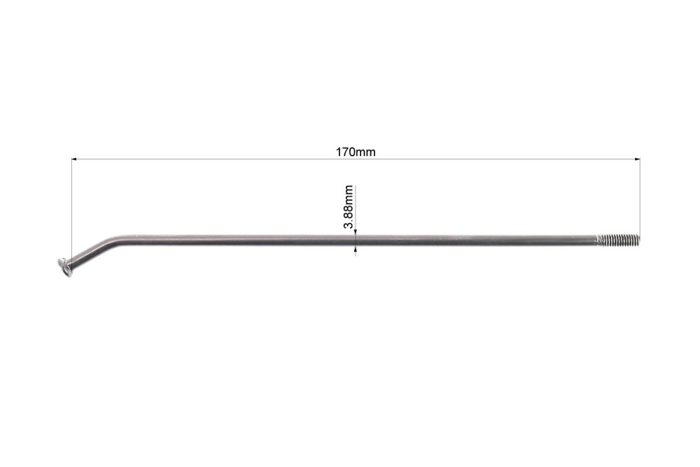 Scrambler 250 Спиця заднього колеса L=170мм, D=3,9мм, чорний (без ніпеля) Киев - изображение 2