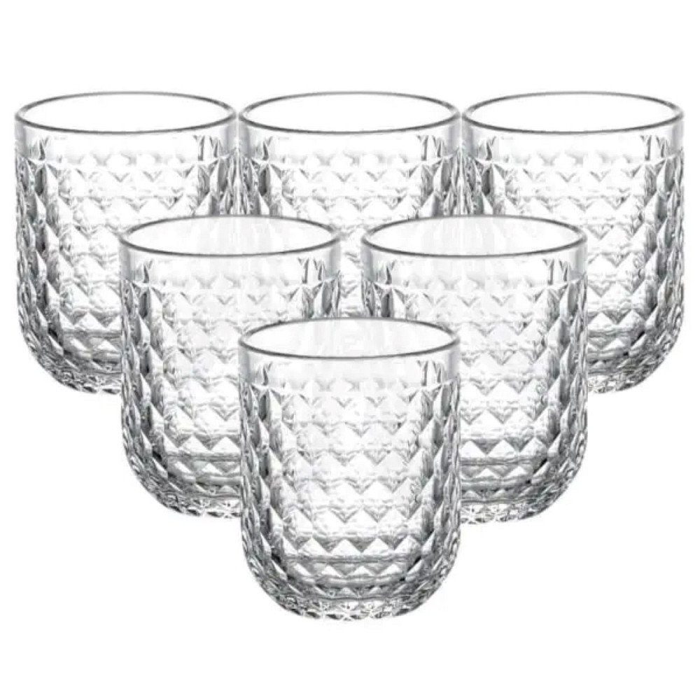 Yiwu Набір склянок 6 шт по 250 мл Прозорий HP-19-105 Киев - изображение 1