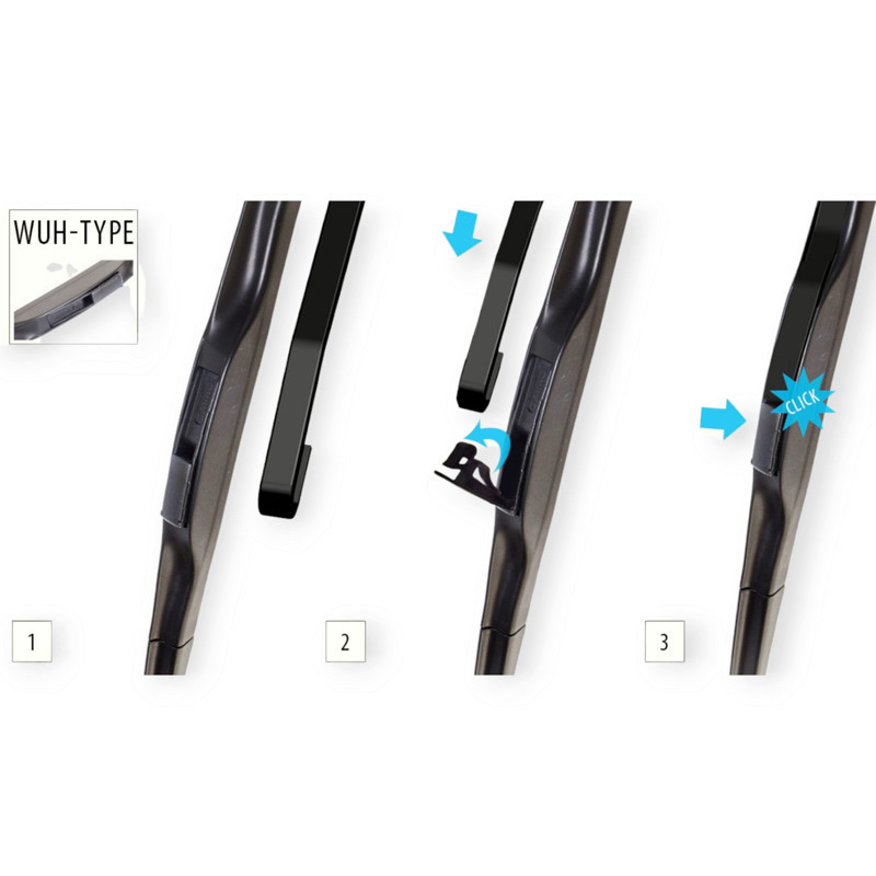 Щітка oximo hybrid 425мм під гак 9мм двірника Мукачево - фото 5