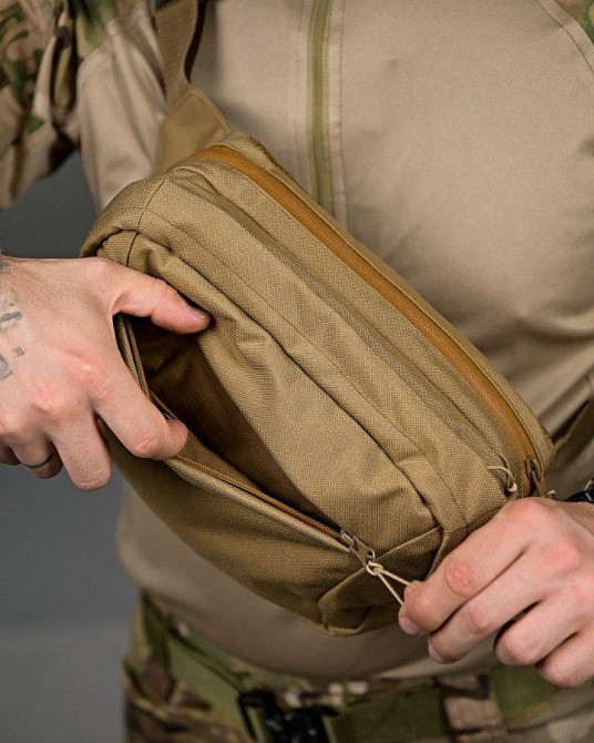 Тактическая поясная  сумка laberis койот ПП4766 Одесса - изображение 3