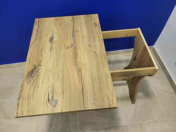 Стол для кухни - раскладной Ш89хГ59хВ76 см - Дуб Флагшток Львов