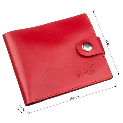 Портмоне Shvigel Кожаное Красное (16210) Винница - изображение 3