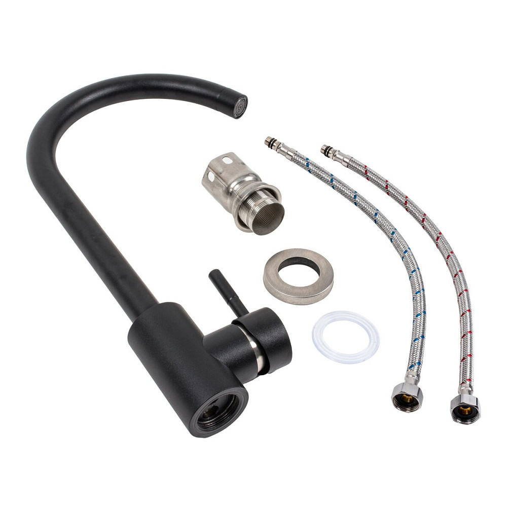 PLATINUM Змішувач Platinum 56 B NESP (3008 А) Чорний матовий Киев - изображение 1