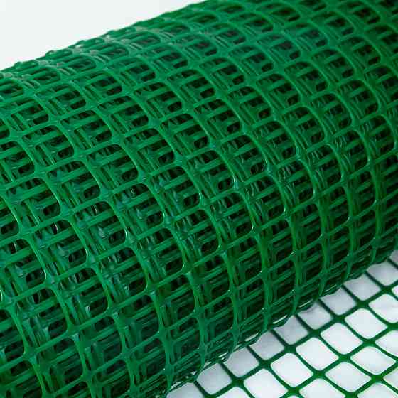 Сітка 30*30 пластикова 1.5х20 м (зелена) квадрат сітка садова Дніпро