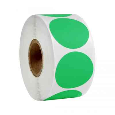 Этикетка UKRMARK термо ECO 38x38/0.1тыс, круг, зеленый (900390) Винница