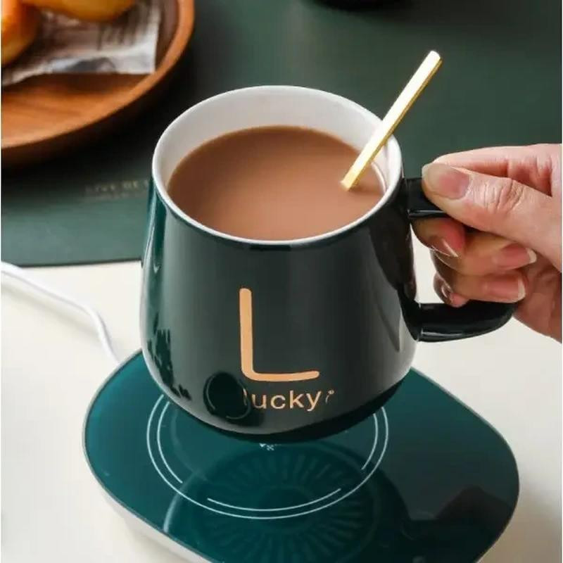 Чашка керамическая на подставке с подогревом в подарочной упаковке, в комплекте ложка и кабель для зарядки Одесса - изображение 10