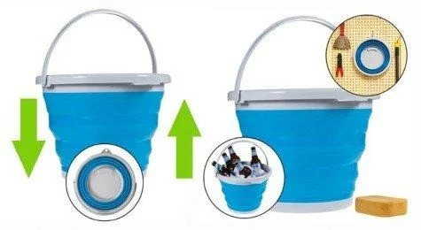 Ведро 10 литров туристическое складное Collapsible Bucket v-b-10 Сумы - изображение 4