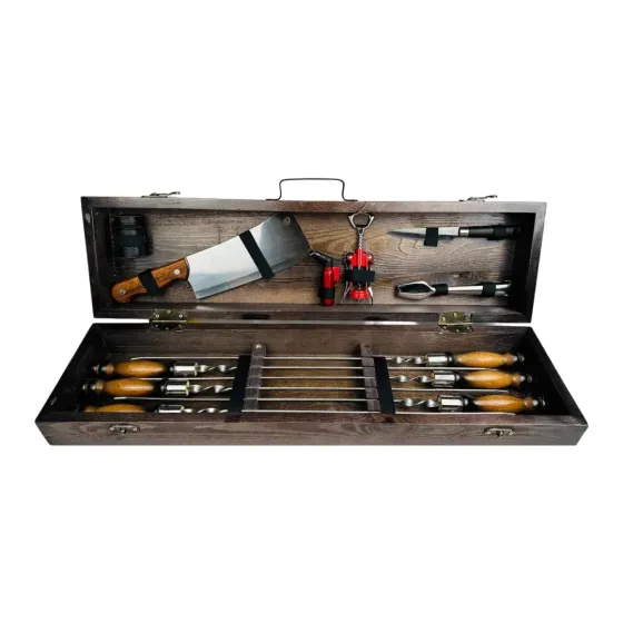 Набори шампурів, Набір шампурів у кейсі "Лайт" Шампури, вертіла Тернопіль