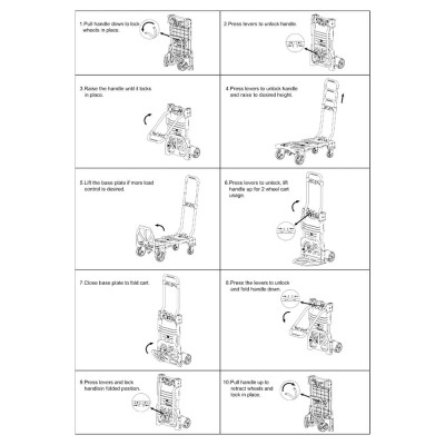 Візок вантажний Stanley розкладна, до 70/137кг, матеріал сталь, вага 7,4кг (SXWT-FT585) Вінниця - фото 9