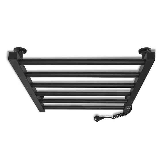 Електрична рушникосушарка Laris Зебра Альфа ЧК6 400Х600 Е чорна, праве підключення Київ