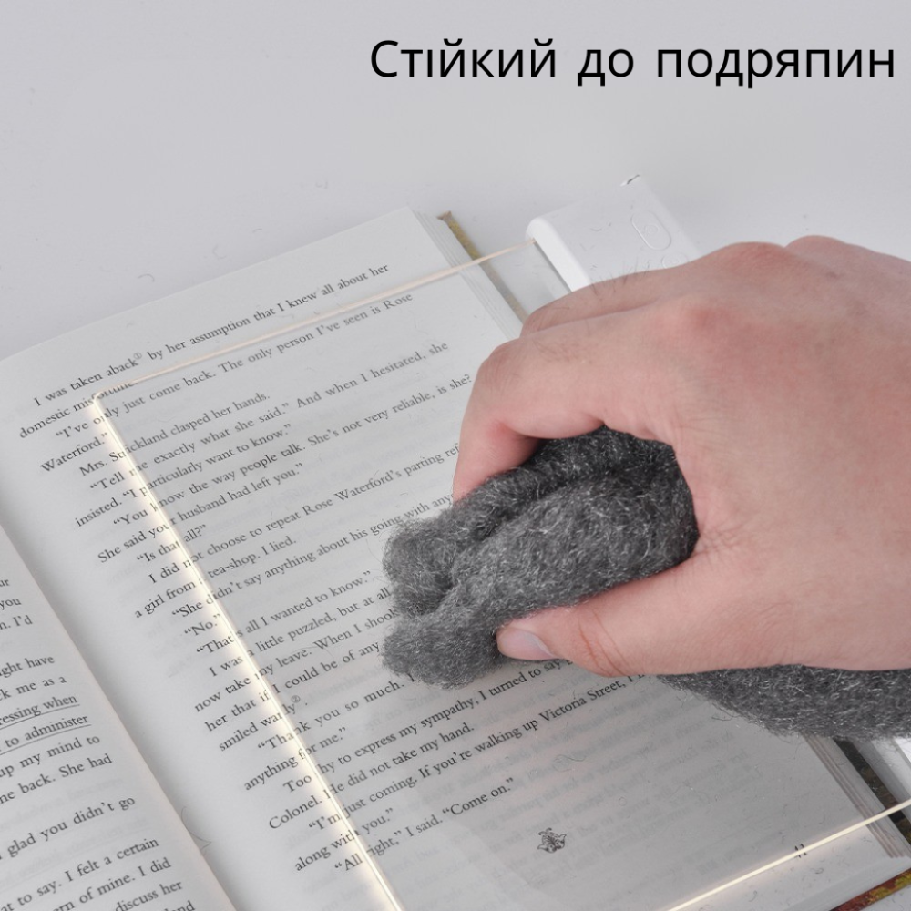 Лампа-нічник для читання книг світлова панель світильник для сторінок, світлодіодний з регулюванням яскравості, таймером, рожева Кам'янець-Подільський - фото 9