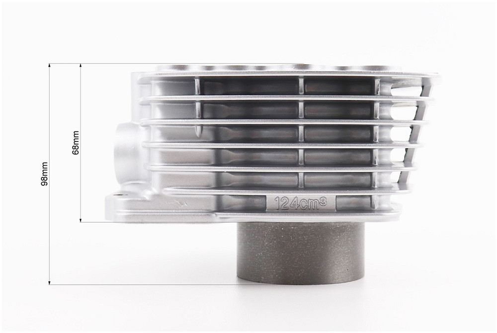 Циліндр к-кт (ЦПГ) 125cc Ø56,5мм (висота 70/97мм, палець 15мм) ZHENGHE Київ - фото 5