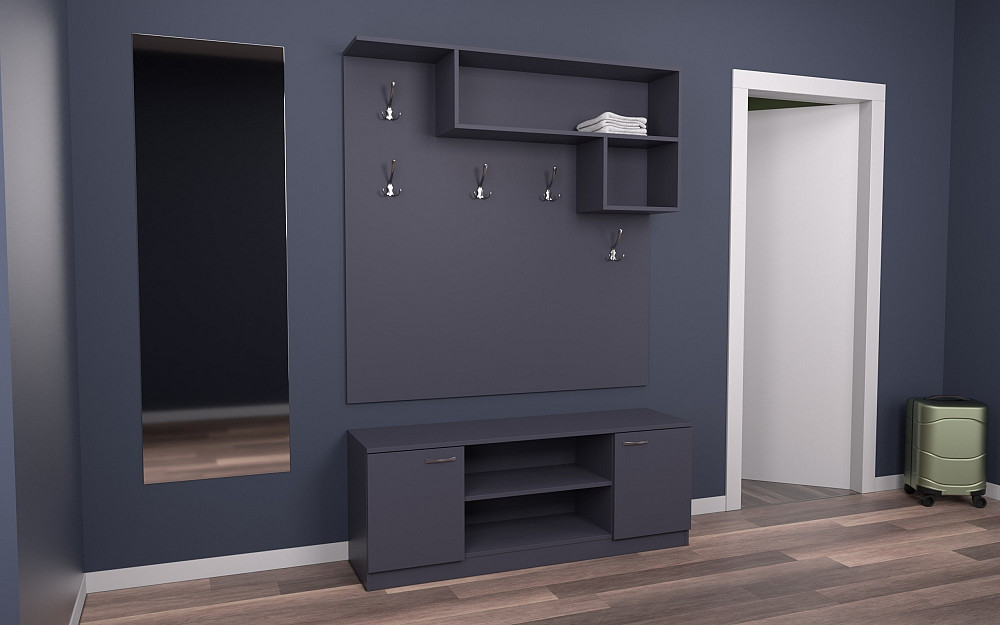 Передпокій ГКШ-10, Антрацит, 1300/350/1900 Львів - фото 2