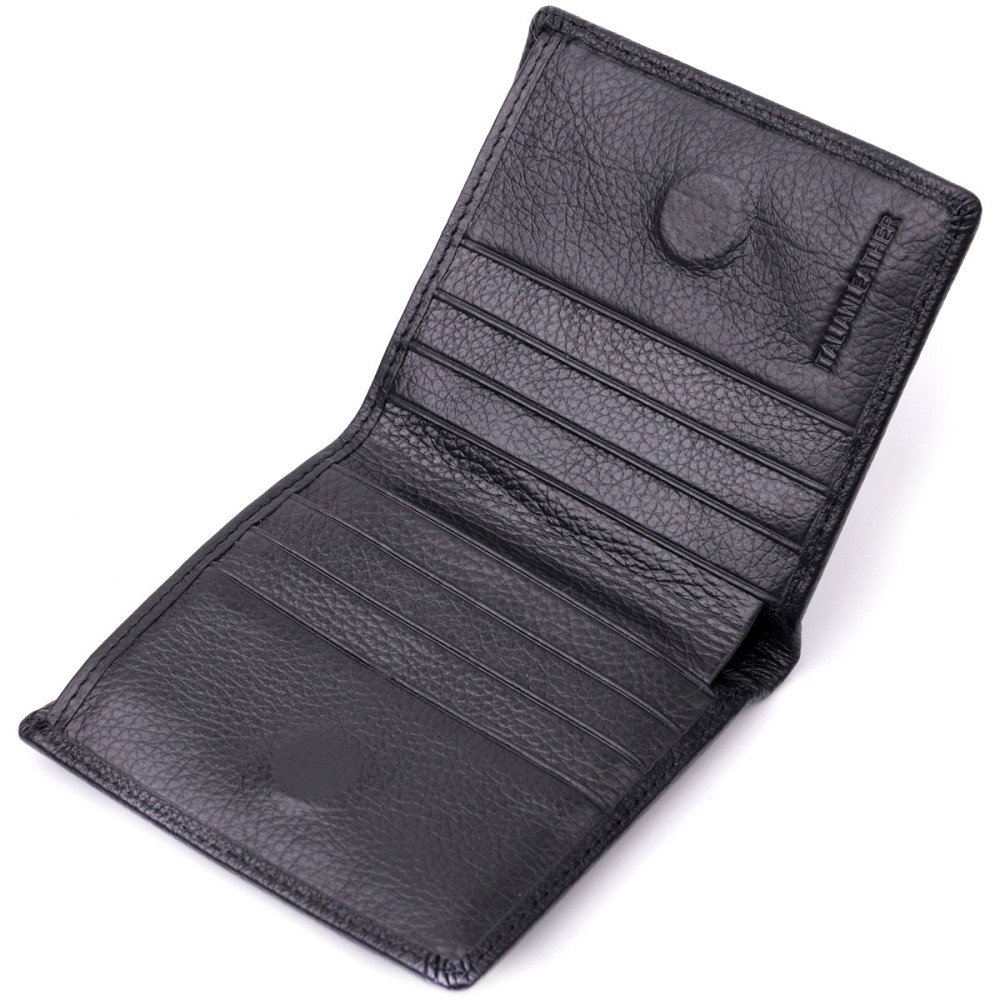 Женский кошелек в классическом черном цвете из натуральной кожи ST Leather 19466 Черный Киев - изображение 5