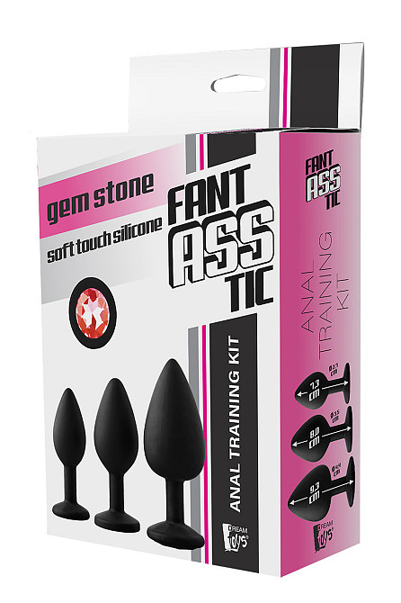 Набор анальных пробок Dream Toys Fantasstic Red Stone Sex Aura Киев - изображение 2