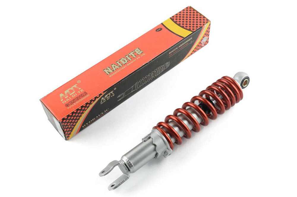 Амортизатор GY6, DIO, LEAD 28 см, регульований (червоний) Мукачево - фото 1