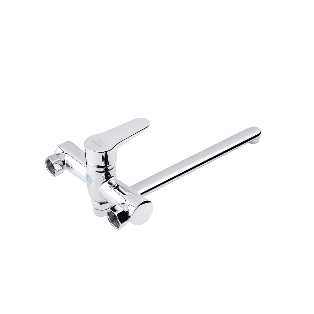 Змішувач для ванни Kroner KRM Elbe - C072 з душовим гарнітуром, хром Київ - фото 4