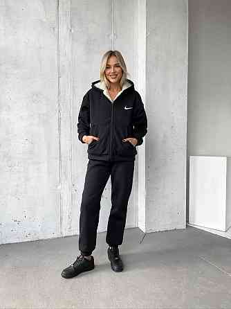 Женский теплый базовый костюм тринитка на флисе+ Подкладка Искусственный мех Одесса