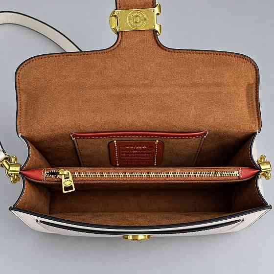 Женская брендовая сумка кроссбоди Coach Tabby Shoulder white Lux Киев